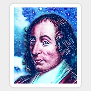 Blaise Pascal Snowy Portrait | Blaise Pascal Artwork 14 Sticker
